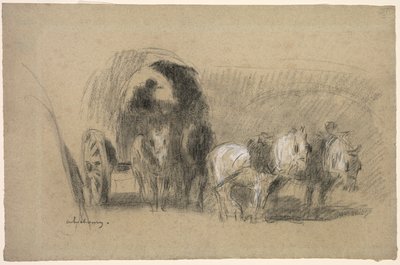 Un Chariot de farinier da Albert Charles Lebourg
