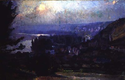 Veduta di Vetheuil da Albert Charles Lebourg