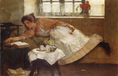 Una pausa per il tè, 1892 da Albert Chevallier Tayler