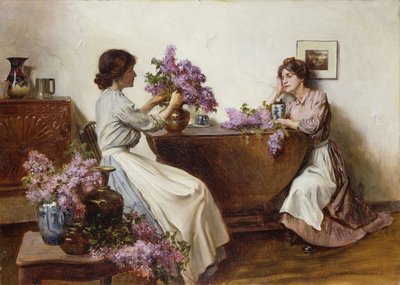 Sistemando il Lillà da Albert Chevallier Tayler