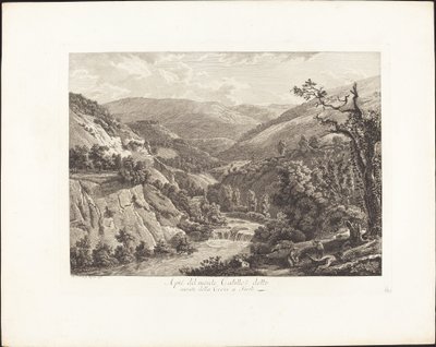 Ai piedi del monte Catillo, detto monte della Croce a Tivoli da Albert Christoph Dies