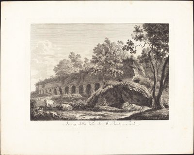 Avanzi della Villa di M. Bruto a Tivoli da Albert Christoph Dies