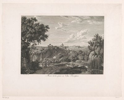 Muro coperto di vegetazione presso Villa Borghese da Albert Christoph Dies