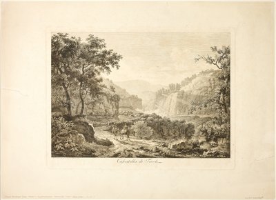 Cascate di Tivoli da Albert Christoph Dies