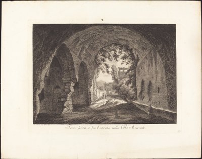 Porta scura o sia entrata nella villa Mecenate da Albert Christoph Dies