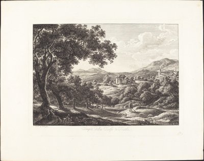 Tempio della Tosse a Tivoli da Albert Christoph Dies
