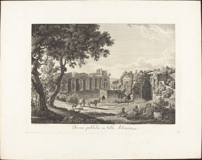 Terme pubbliche nella villa Adriana da Albert Christoph Dies