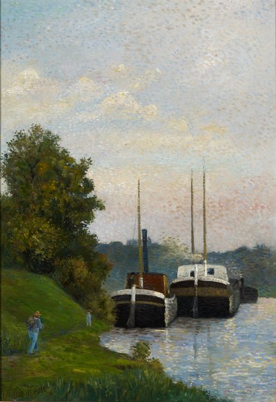 Chiatte sulla Senna da Albert Dubois Pillet