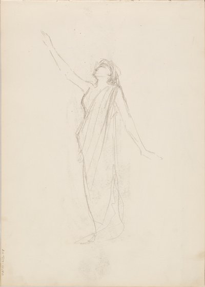 Aino Ackté come Alcestis, bozzetto da Albert Edelfelt