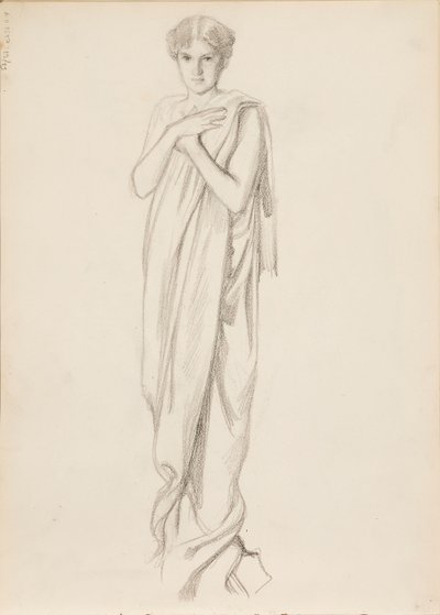 Aino Ackté come Alcestis, bozzetto da Albert Edelfelt