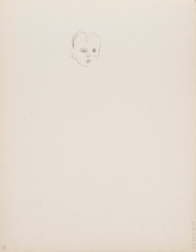 La testa di un bambino da Albert Edelfelt