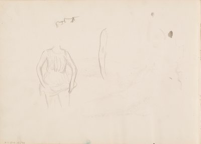 Donna che solleva la gonna, il viso, il braccio da Albert Edelfelt