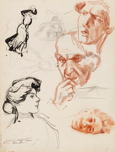 Bozze del personale da Albert Edelfelt