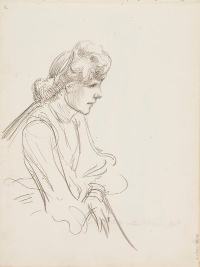 Donna seduta da Albert Edelfelt