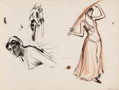 Tre personaggi femminili da Albert Edelfelt