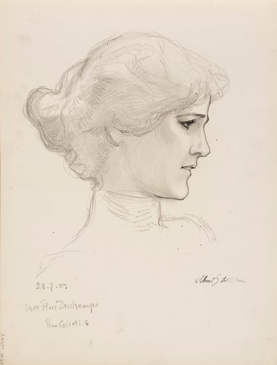 Signora Flore Deschamps da Albert Edelfelt