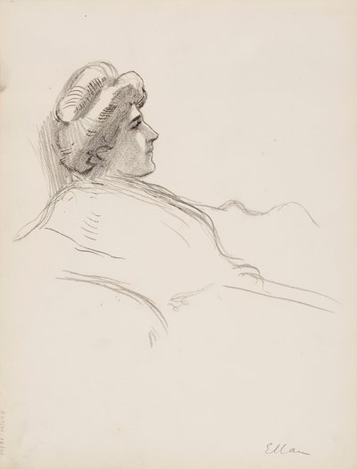 Profilo femminile (Ellan) da Albert Edelfelt