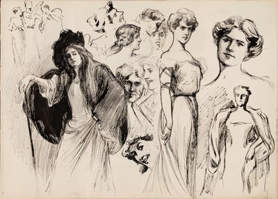 Figure femminili da Albert Edelfelt