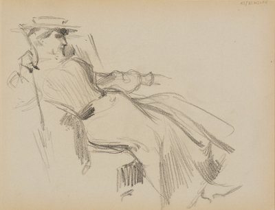 Donna seduta da Albert Edelfelt