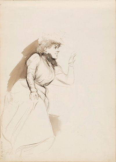 Donna seduta (Aino Ackté) da Albert Edelfelt