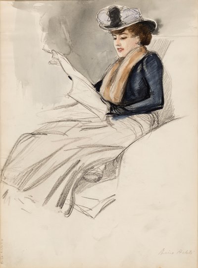 Donna seduta, Aino Ackté da Albert Edelfelt