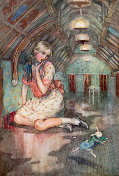 Illustrazione per Alice nel Paese delle Meraviglie da Albert Edward Jackson