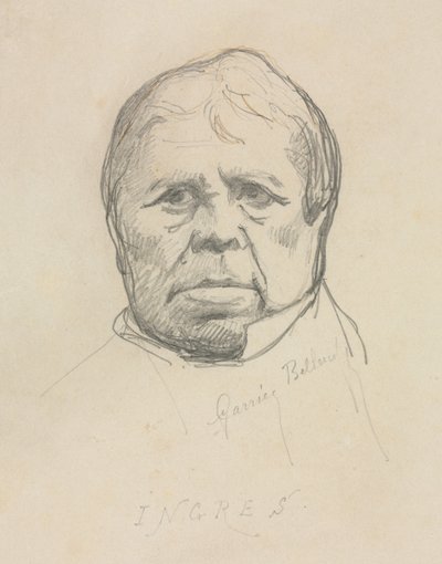 Ritratto di Ingres da Albert Ernest Carrier Belleuse