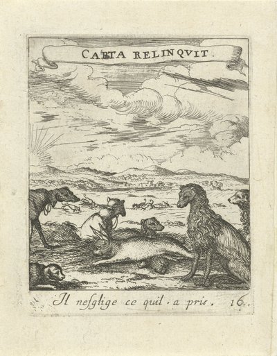 Paesaggio con cani (serie Emblemi d