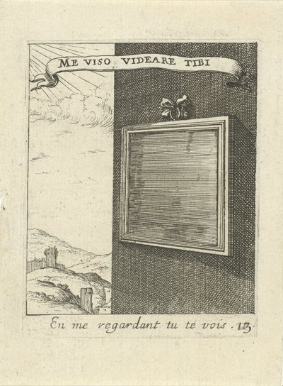 Muro con specchio (serie Emblemi morali d