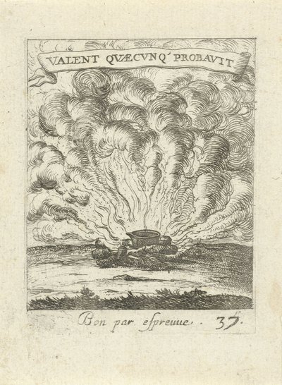 Pentola su un fuoco da campo da Albert Flamen