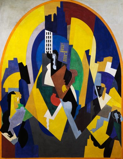 Spazio punteggiato secondo il piano da Albert Gleizes