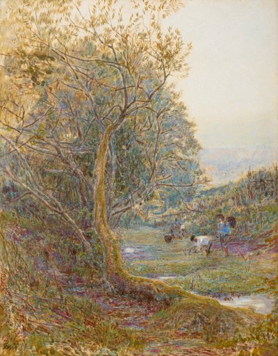 Un sentiero nel Devonshire da Albert Goodwin