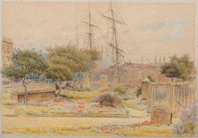 Bristol (acquerello con penna e inchiostro su carta tinta) da Albert Goodwin