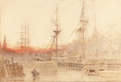 Bristol, quando il lavoro del giorno è finito da Albert Goodwin