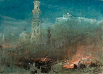 Il Cairo, notte da Albert Goodwin