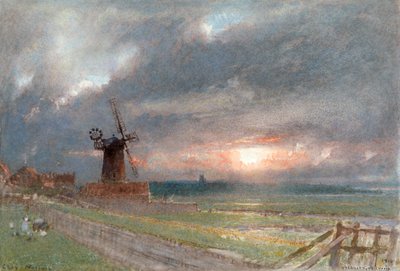 Cley, Norfolk, c. 1865-1932 da Albert Goodwin