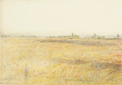 Campi di grano, Hooe. Bexhill sul mare da Albert Goodwin