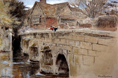 Ponte della Gru, Salisbury da Albert Goodwin