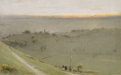 Glastonbury, 1924-25 da Albert Goodwin