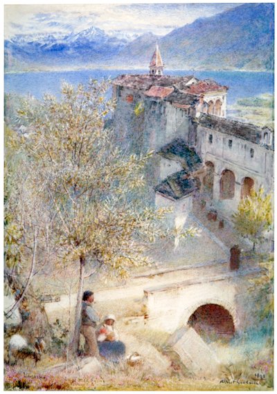 Locarno, Lago Maggiore da Albert Goodwin