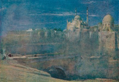 Chiaro di Luna sulla Cittadella, Il Cairo da Albert Goodwin
