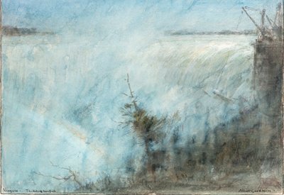 Niagara. La cascata a ferro di cavallo da Albert Goodwin