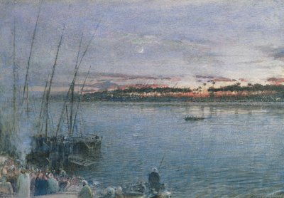 Il traghetto del Nilo a Boulac da Albert Goodwin