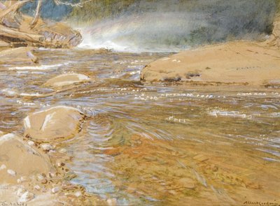 Le rapide / Sopra la cascata da Albert Goodwin