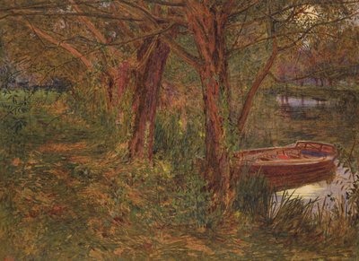 Il fiume al crepuscolo da Albert Goodwin