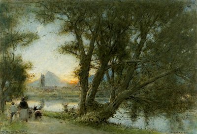 Il villaggio di..., c.1860-c.1932 da Albert Goodwin