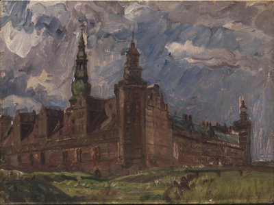 Kronborg visto da sud-est da Albert Gottschalk