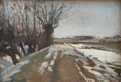 Paesaggio invernale. Utterslev, vicino a Copenaghen da Albert Gottschalk