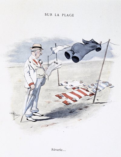 Cartone animato sul tempo libero in spiaggia da Albert Guillaume