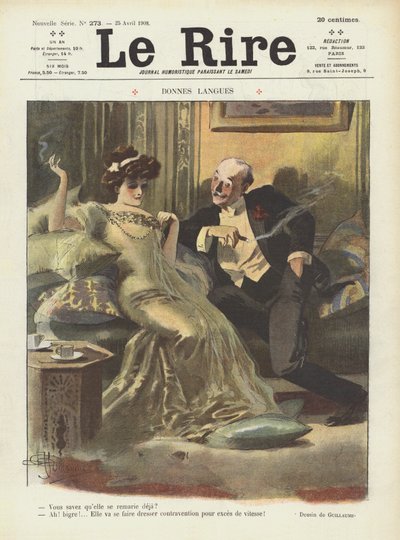 Illustrazione per Le Rire da Albert Guillaume